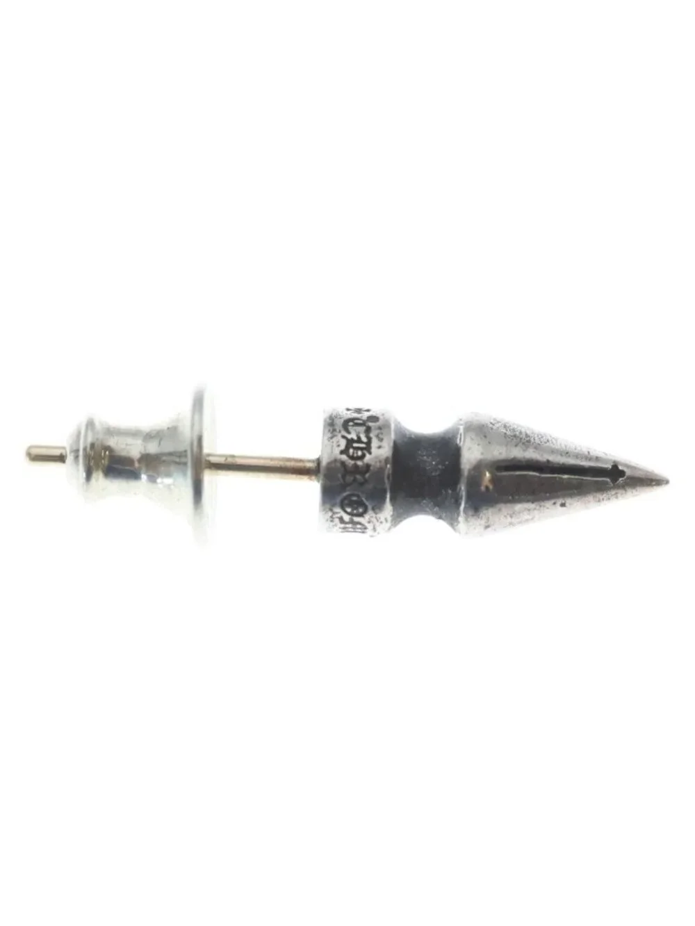 Chrome Hearts Spike Tny Std Tie Nice Pike Stud Silver Earrings